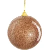 Kerstbal onbreekbaar goud 10 cm