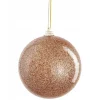 Kerstbal onbreekbaar goud 8 cm