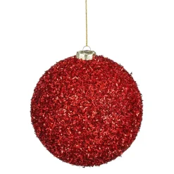 Kerstbal onbreekbaar rood 20 cm