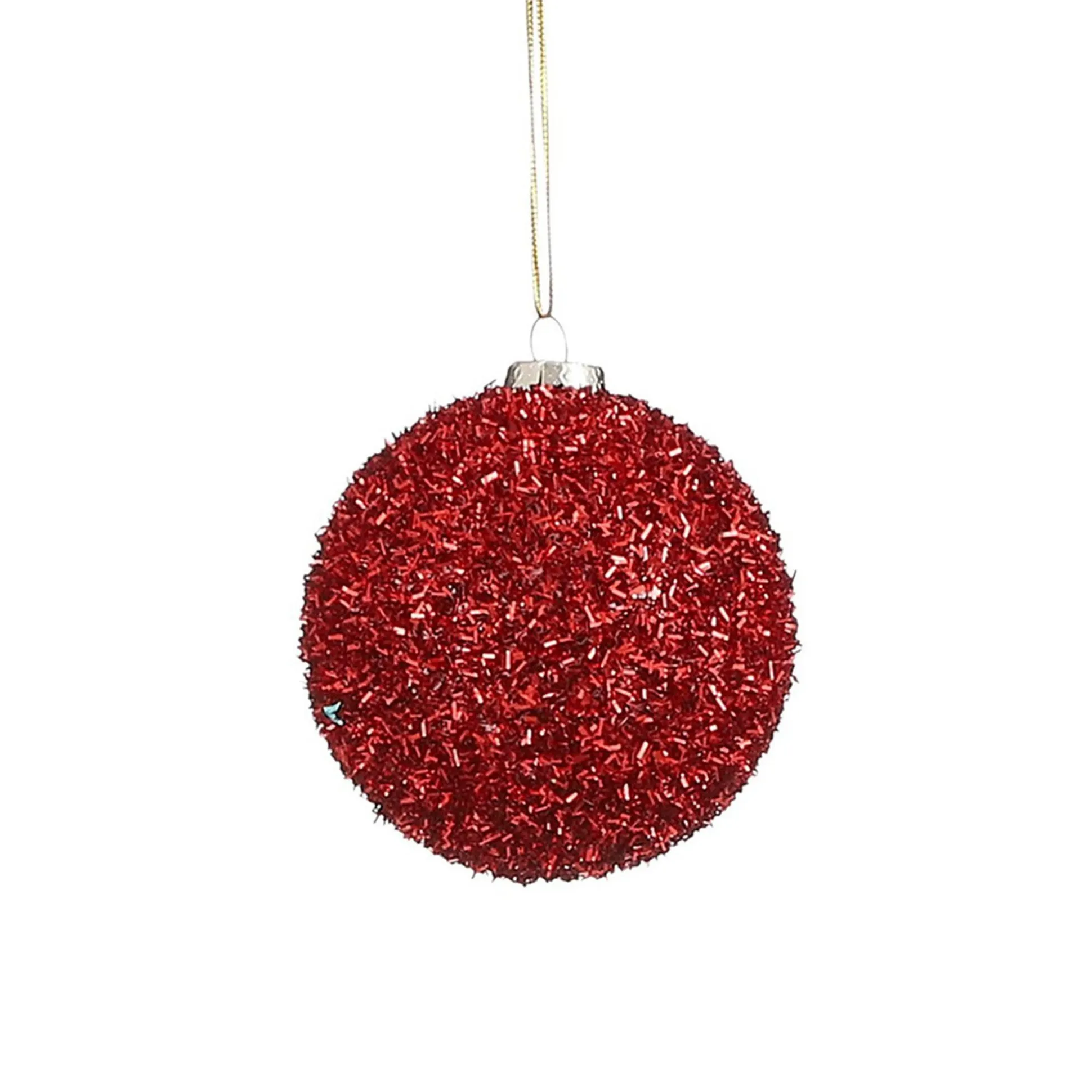 Kerstbal onbreekbaar rood 8cm