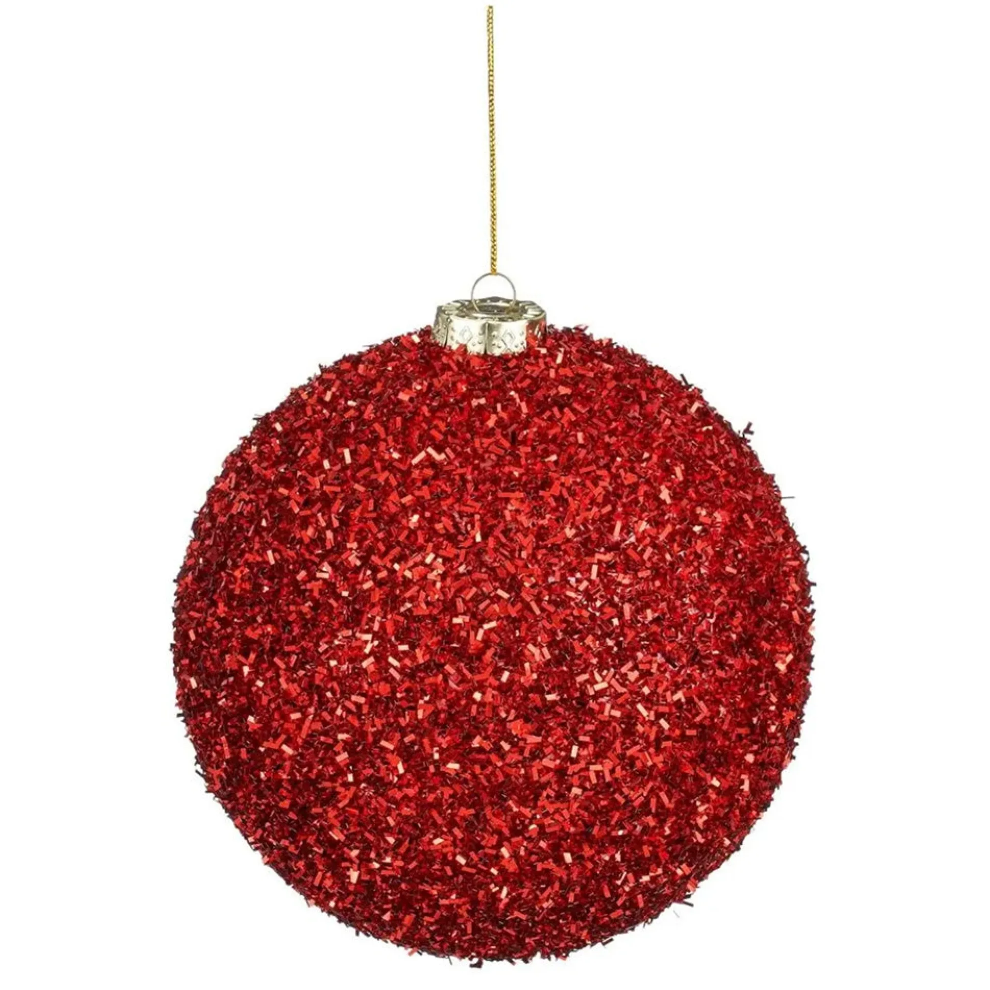 Kerstbal onbreekbaar rood 15 cm