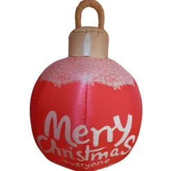 Kerstbal opblaasbaar 90x125cm
