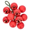 Kerstbal tros 2cm 10st rood