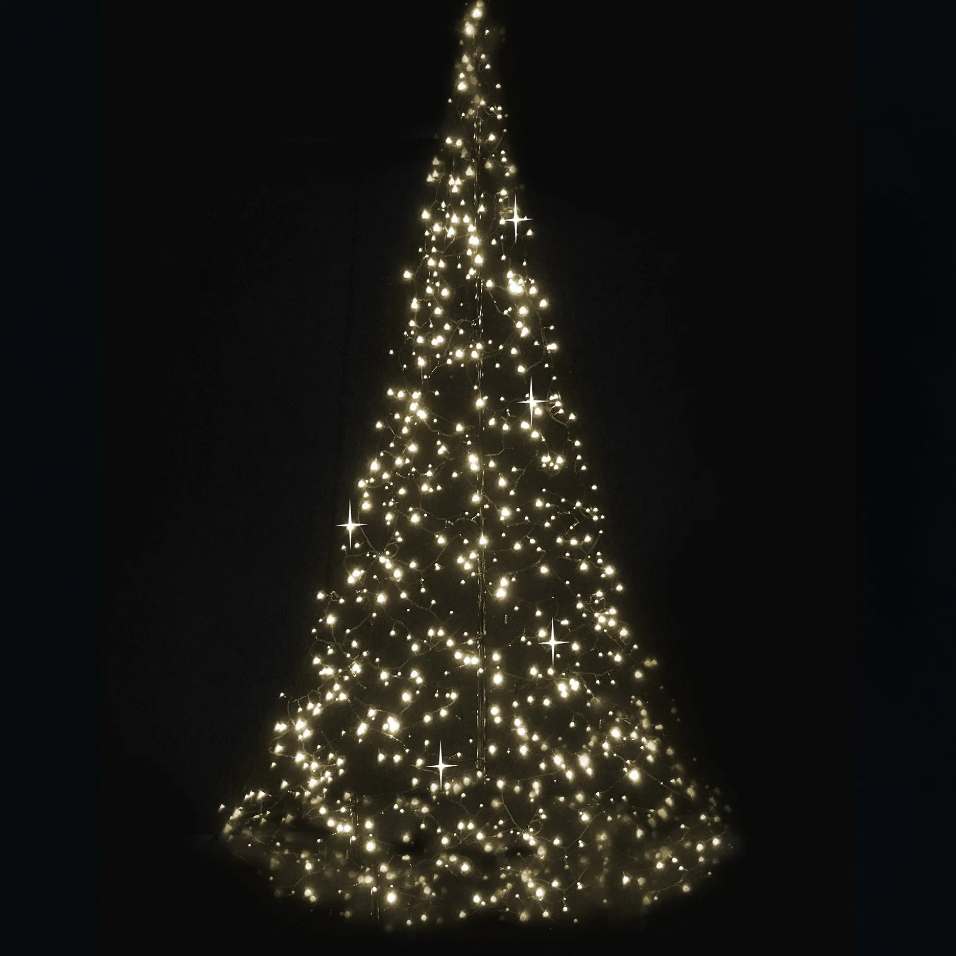 Kerstboom 185cm V2 480L w-wit twinkle