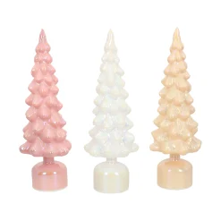 Kerstboom LED 40 cm roze, wit of goud