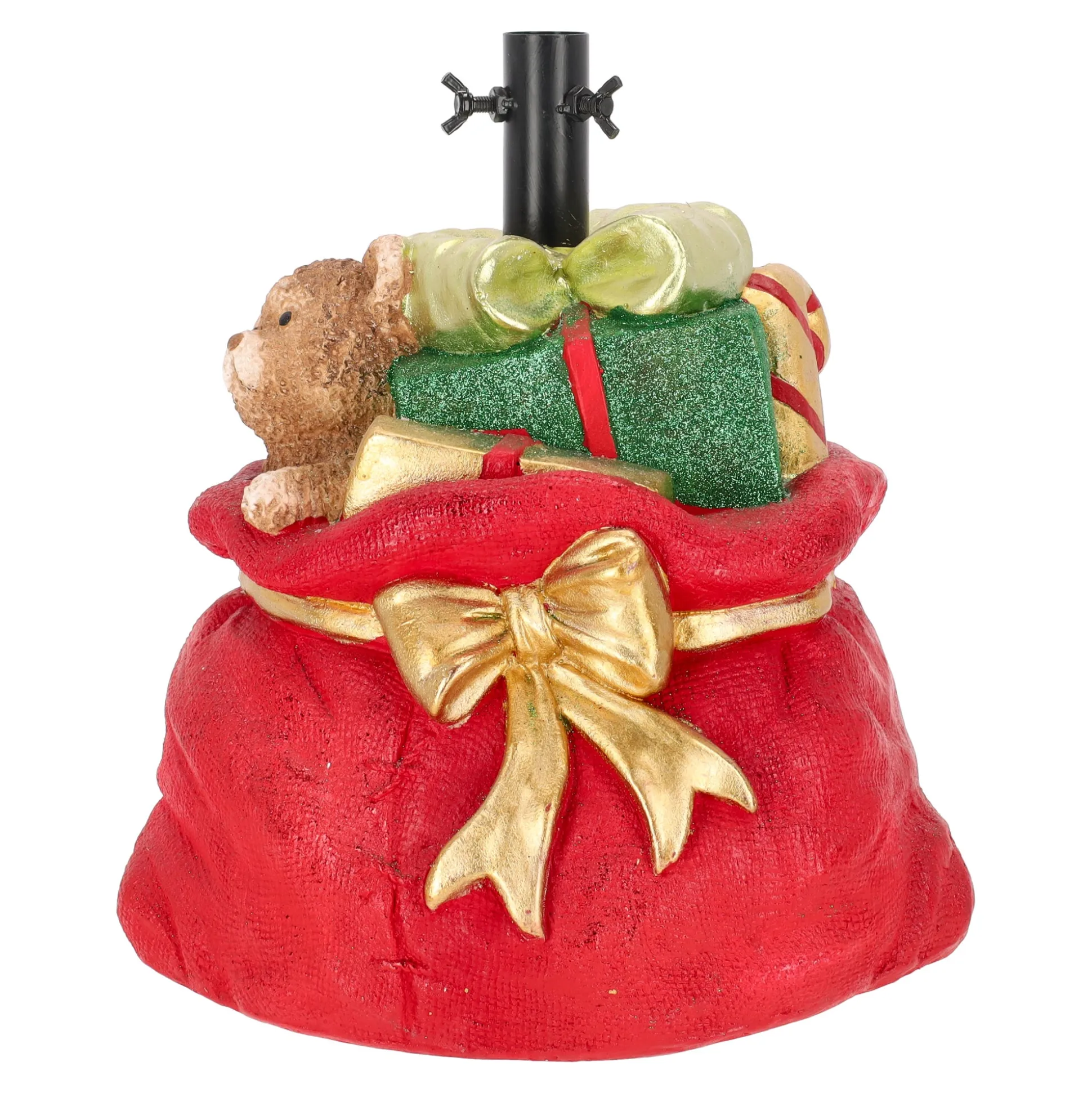 Kerstboomvoet cadeau met beer