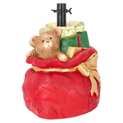 Kerstboomvoet cadeau met beer