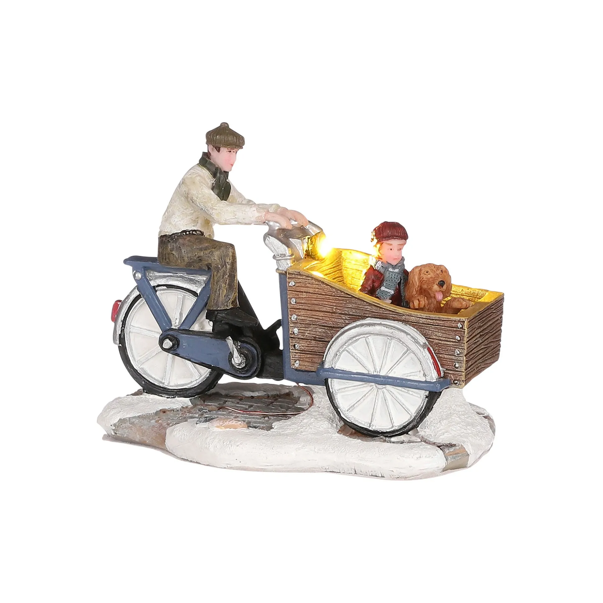 Kerstdorp Bakfiets familie