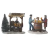 Kerstdorp Bierkraam 12x8x10cm