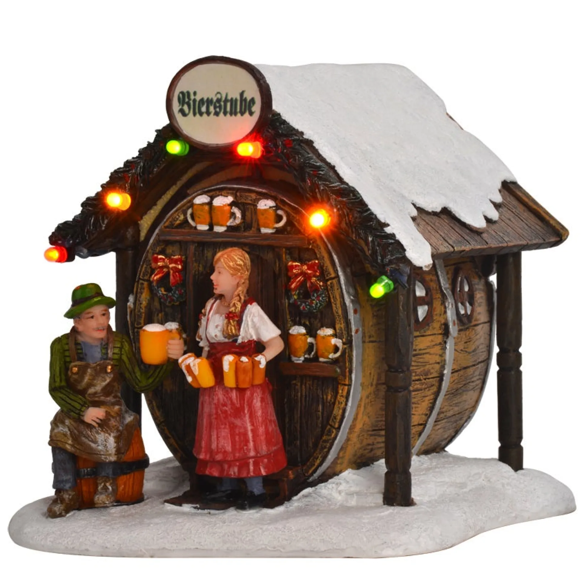 Kerstdorp Bierstube 11x11x11cm
