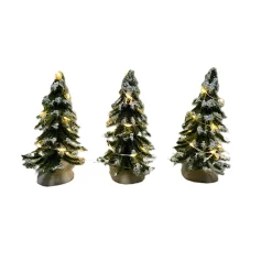 Kerstdorp bomenset 3-delig 12cm