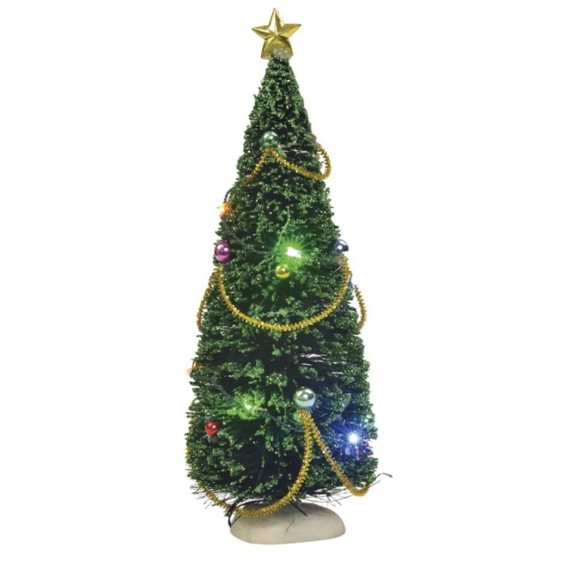 Kerstdorp Boom met LED 23 cm