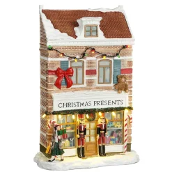 Kerstdorp Cadeauwinkel 19x9x26cm