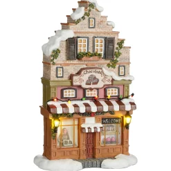 Kerstdorp Chocoladewinkel 17x8x27cm
