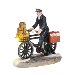 Kerstdorp Fietsende postbode