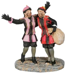 Kerstdorp Grappige pieten 6 x 4 x 7 cm