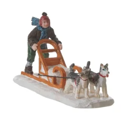 Kerstdorp Hondenslee 11 x 4 x 6 cm