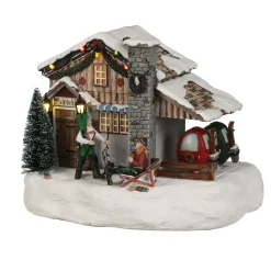 Kerstdorp Hotel piste 22x17x19cm