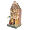 Kerstdorp huis pergola 9x9x21cm