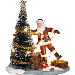 Kerstdorp Onhandige Kerstman 9x6x10cm
