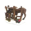 Kerstdorp paard 9x8cm