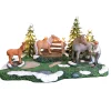 Kerstdorp paarden 25x15x13cm