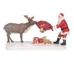 Kerstdorp Plagende Kerstman 12x7x7cm