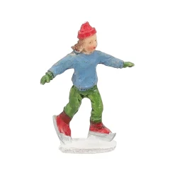 Kerstdorp schaatsers