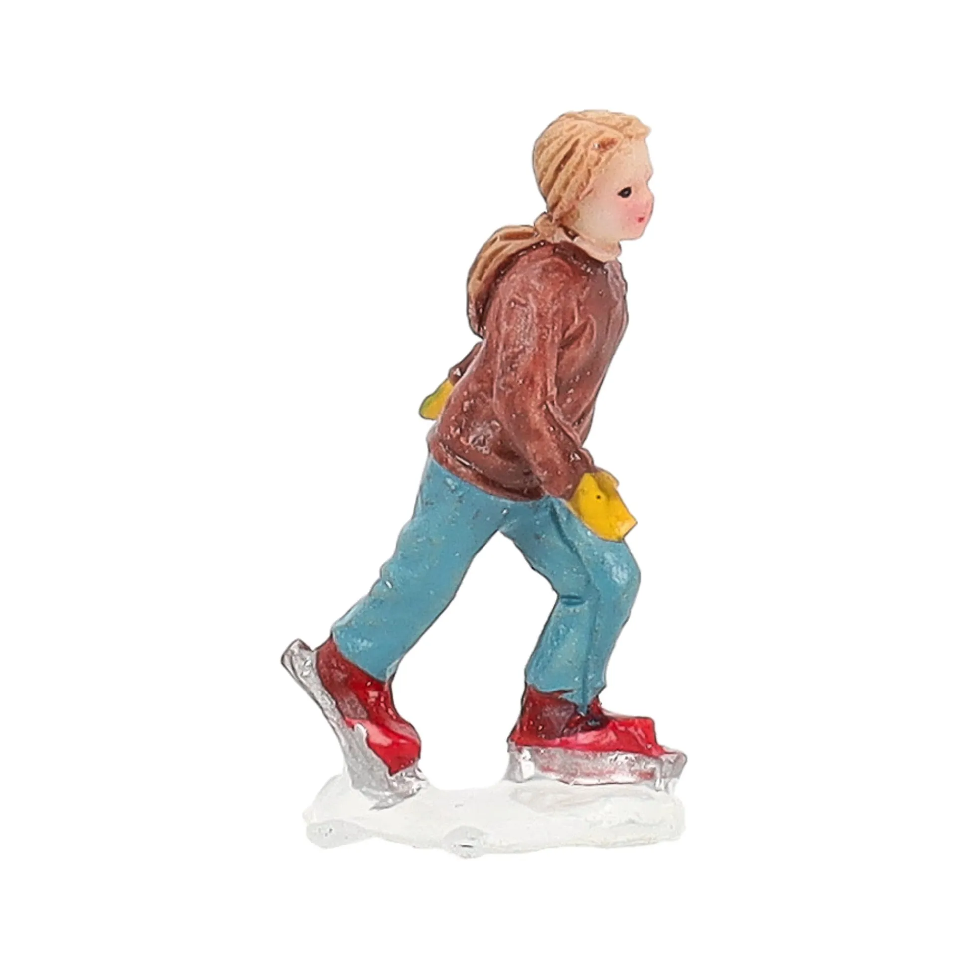 Kerstdorp schaatsers