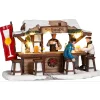 Kerstdorp Schnaps kraam 16x7x9cm
