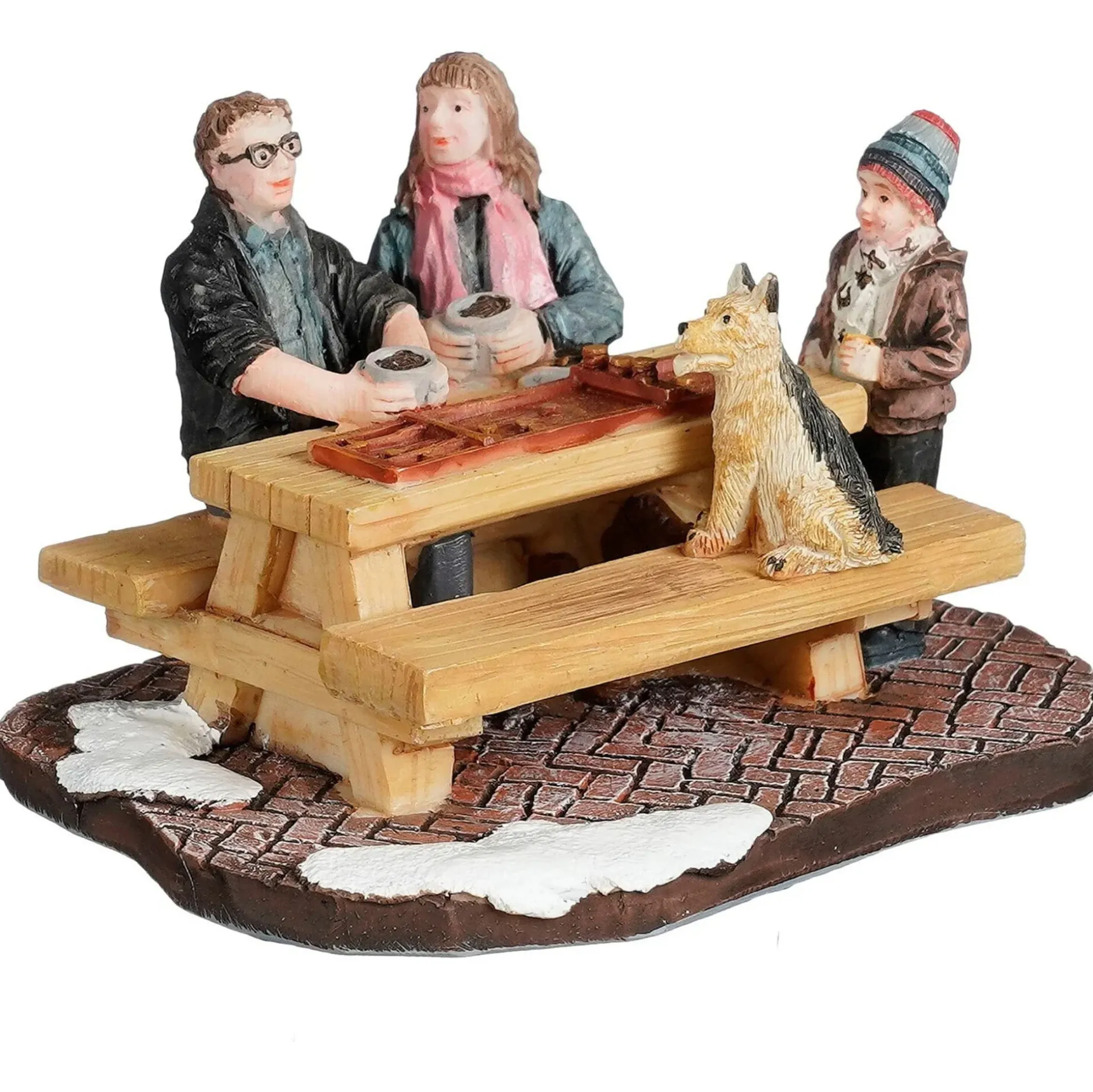 Kerstdorp Sjoelen 9x6x5cm