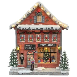 Kerstdorp speelgoedwinkel 18x8x22cm