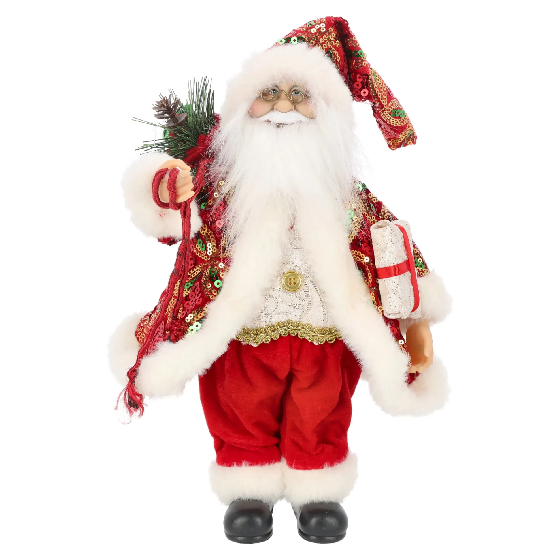Kerstman 30 cm classic santa