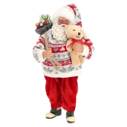 Kerstman 28 cm met beer