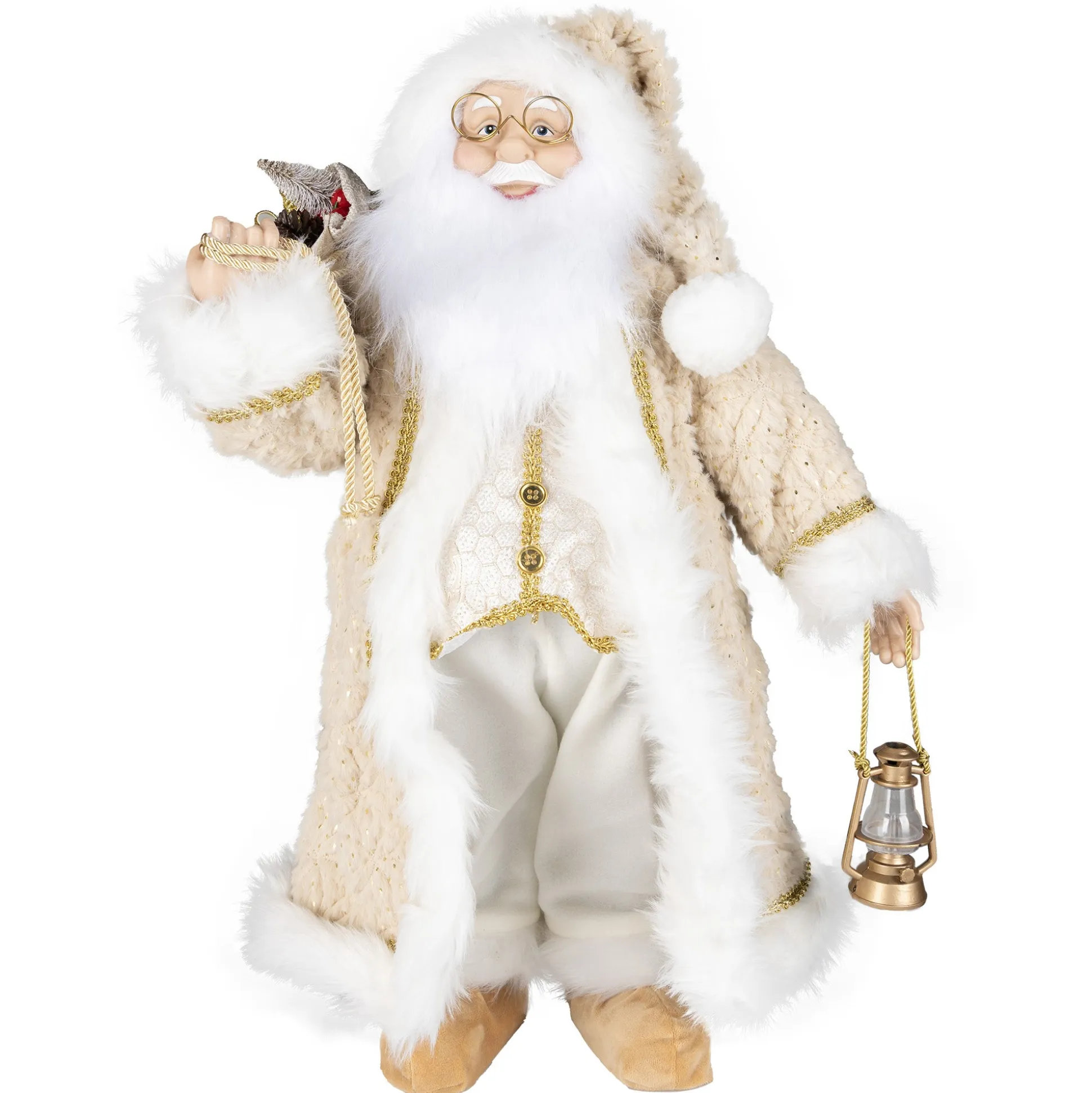 Kerstman 30cm sweet beige