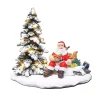 Kerstman met kerstboom
