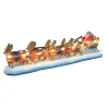 Kerstman slee en rendieren LED