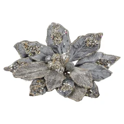 Kerstroos winter lux grey