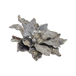 Kerstroos winter lux grey