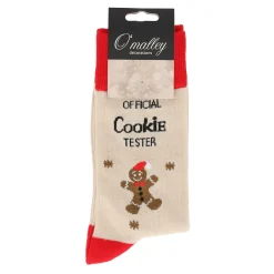 Kerstsok cookie tester beige 39-43