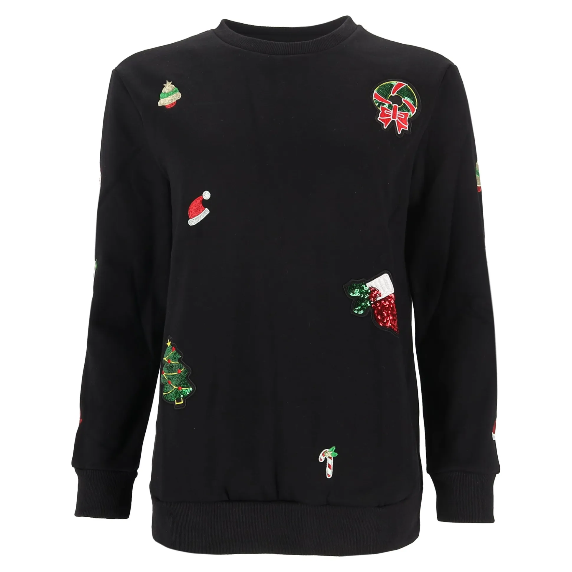 Kersttrui Bisou zwart S