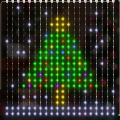 Kerstverlichting gordijn 1.6x1.6 meter