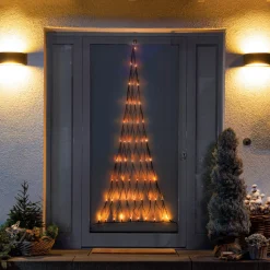 Kerstverlichting net kerstboom 170cm classic gold