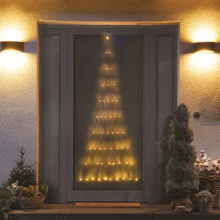 Kerstverlichting net kerstboom 170cm warm wit