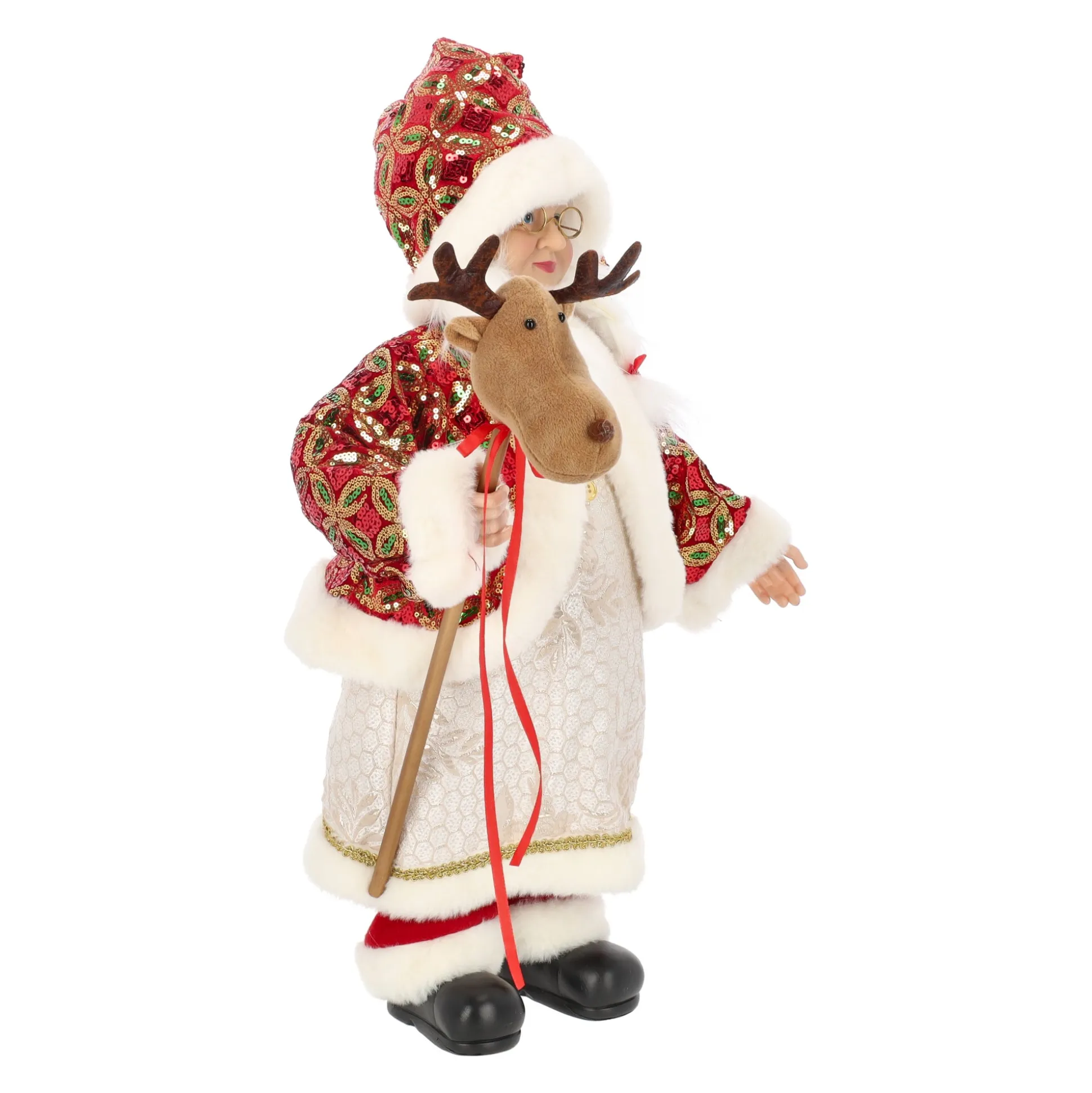 Kerstvrouw 60 cm classic santa