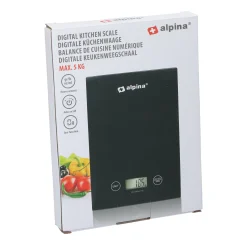 Keukenweegschaal digi 5kg Alpina
