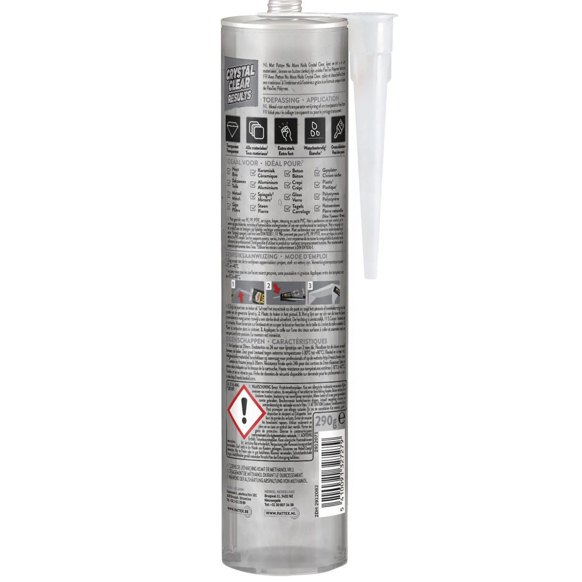 Kit No More Nails crystal 290g Pattex
