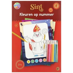 Kleuren op nummer Sint