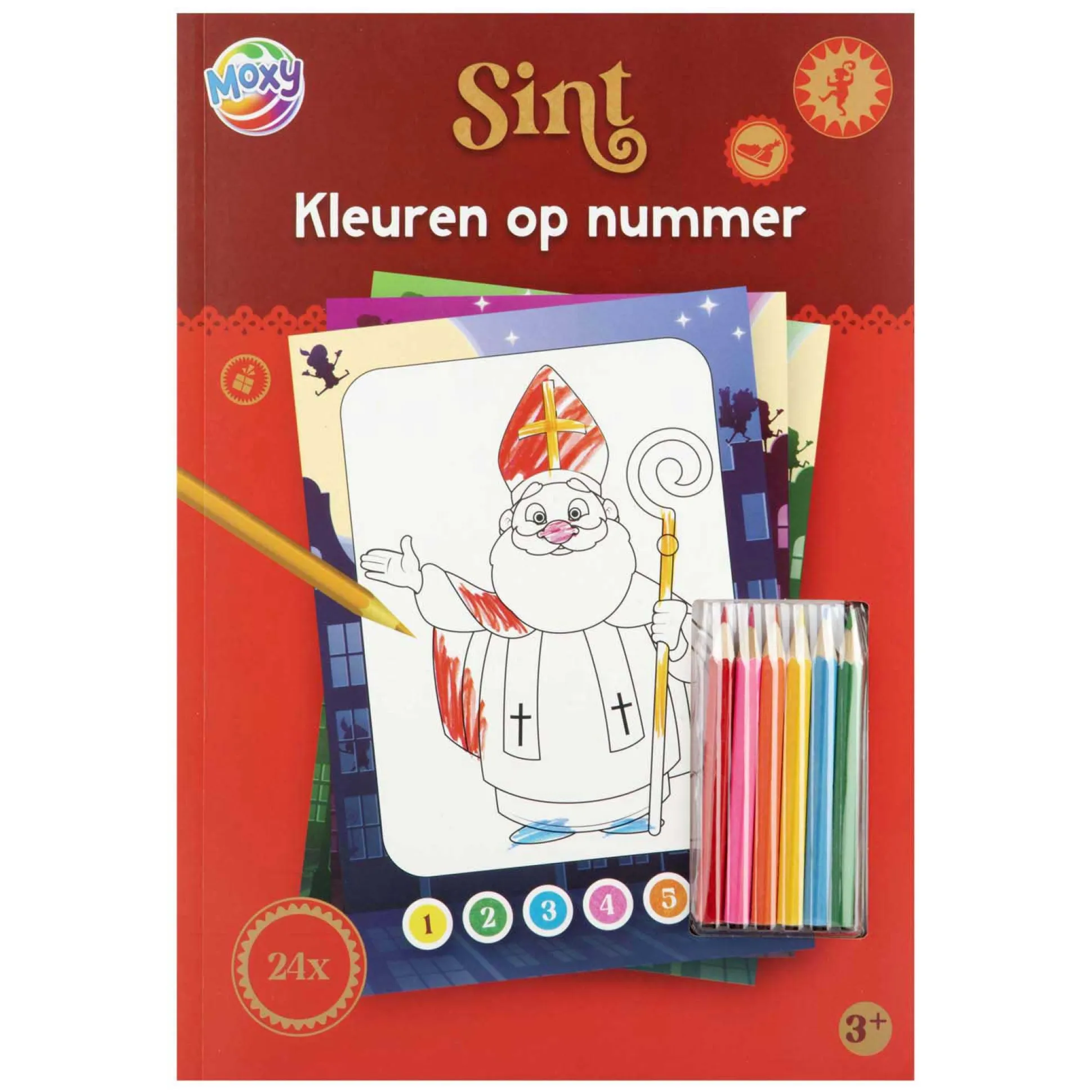 Kleuren op nummer Sint