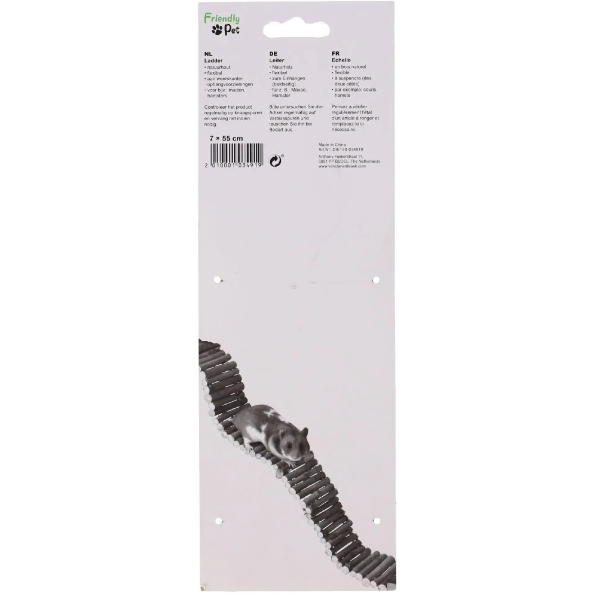 Knaagdier ladder 55 x 7 cm